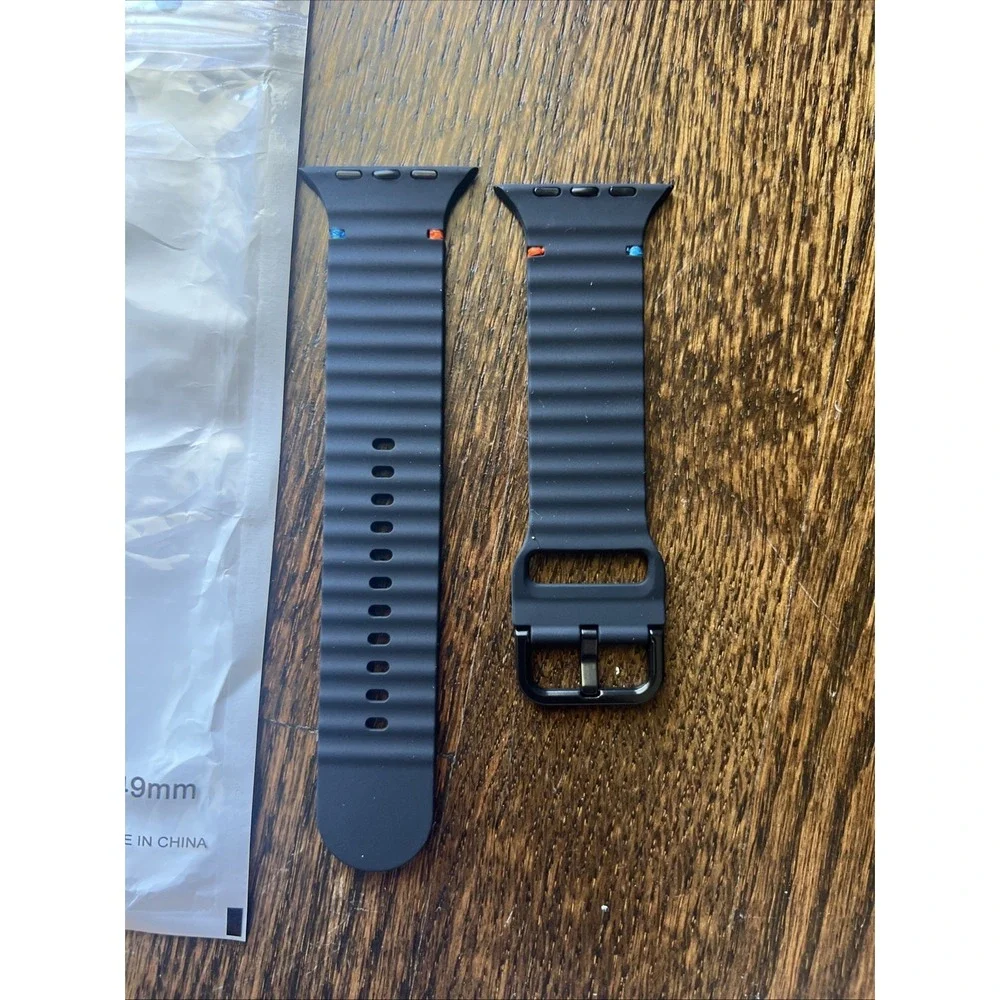 Black Watch Band For Apple Watch 42/44/45/49 mm NEW